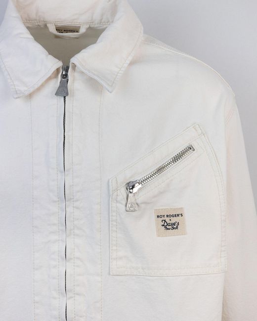 Roy Rogers Roy Roger 's Giacca Worker Canvas in het White