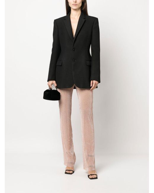 Santa Brands Pink Rhinestone-Embellished Straight Trousers