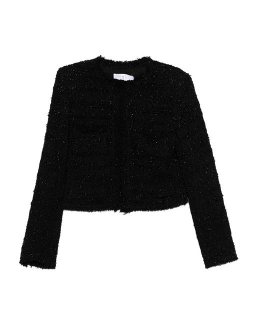 IRO Black Safira Cotton Blend Jacket