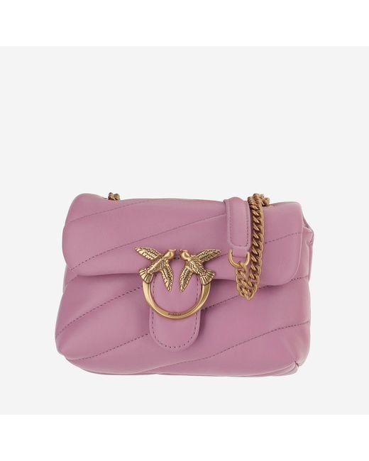 Pinko Purple Baby Puff Shoulder Bag