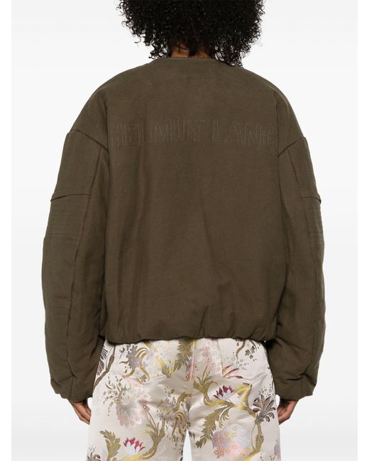 Helmut Lang Green Cocoon Bomber Jacket