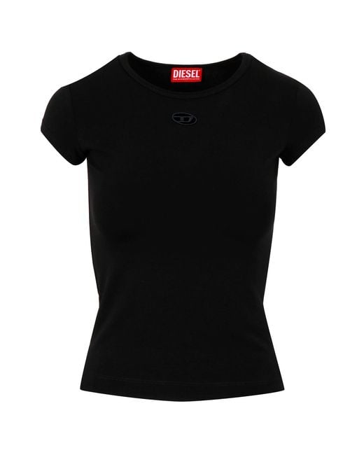 DIESEL Black T Shirts And Polos