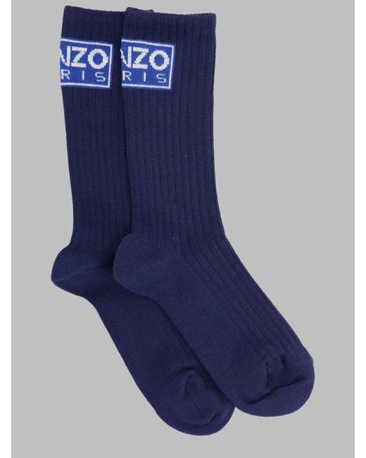 KENZO Blue Paris Socks
