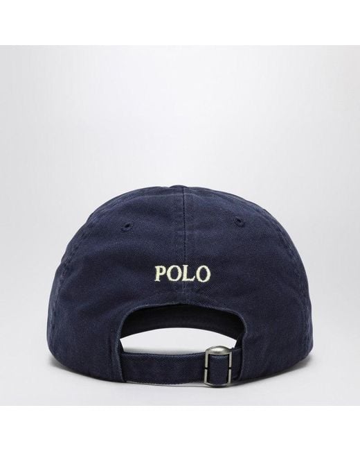Polo Ralph Lauren Blue Cotton Baseball Cap for men