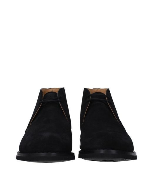 Church's Black Kirche's Ryder Boots Männer Wildleder schwarz
