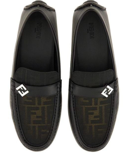 Fendi Brown Ff Squared Driver for men