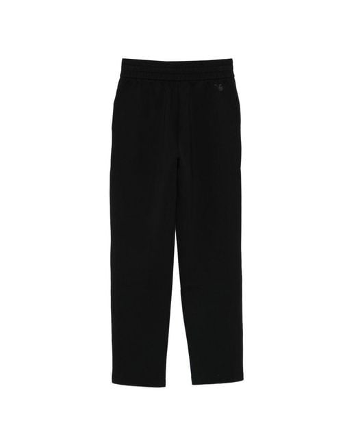 Emporio Armani Black Cotton Trousers