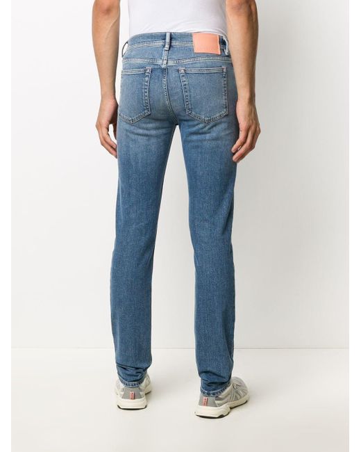 Acne Blue Organic Cotton Skinny Jeans for men