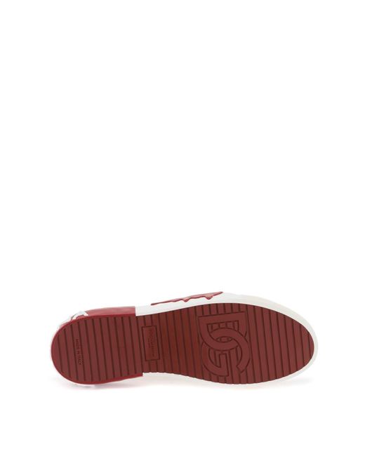 Sneakers Portofino Vintage di Dolce & Gabbana in Red da Uomo