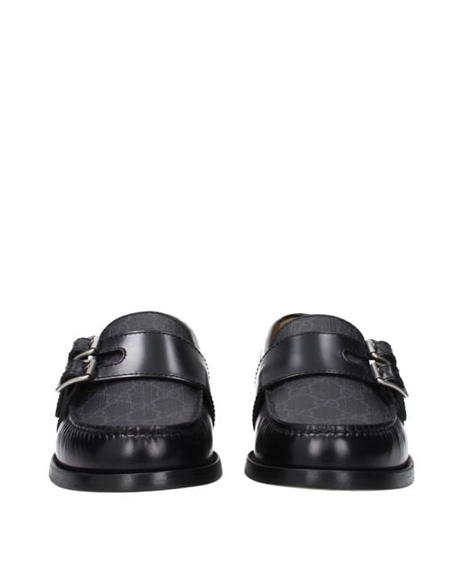 Gucci Black Millennial Moccasins Leather
