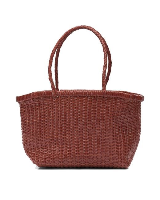 Dragon Diffusion Red "B Weave" Small Shoulder Bag