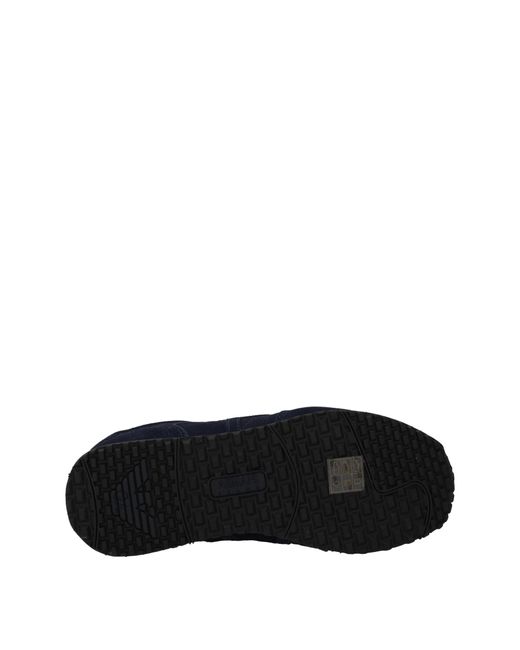 Armani Jeans Blue Sneakers Uomo Camoscio Blu for men