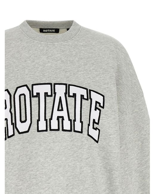 ROTATE BIRGER CHRISTENSEN Roteer Birger Christensen 'heavy Sweat' Sweatshirt in het Gray