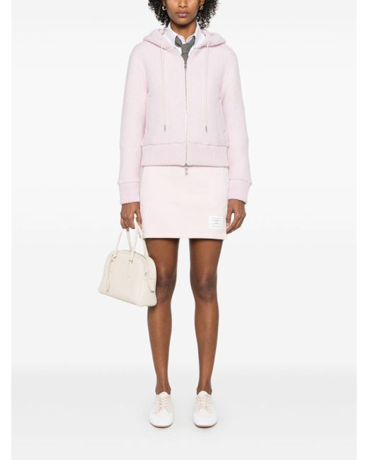 Thom Browne 4-Bar Jersey Mini-Rok in het Pink