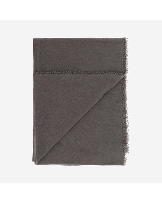 Faliero Sarti Gray Cashmere Scarf for men