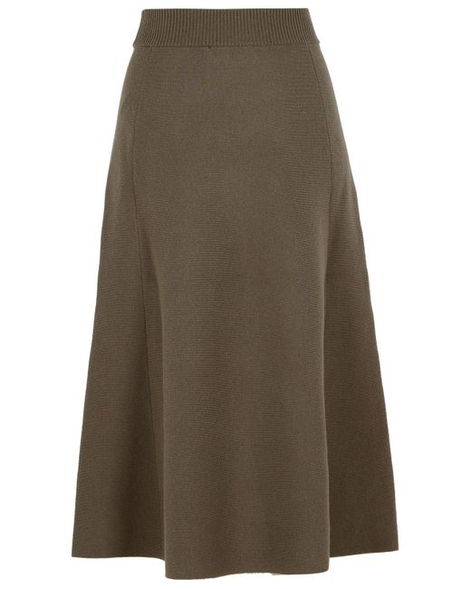 Lanvin Natural Wool Blend Skirt