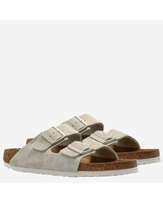 Birkenstock Natural Suede Sandals