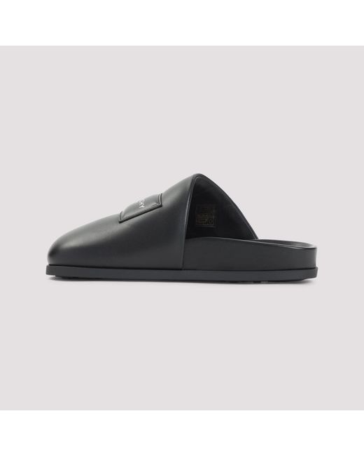 Givenchy Black Lamb Leather Mules