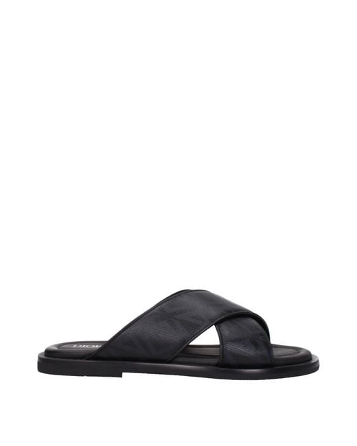 Dior Black Slippers & Hooves Alias Leather for men