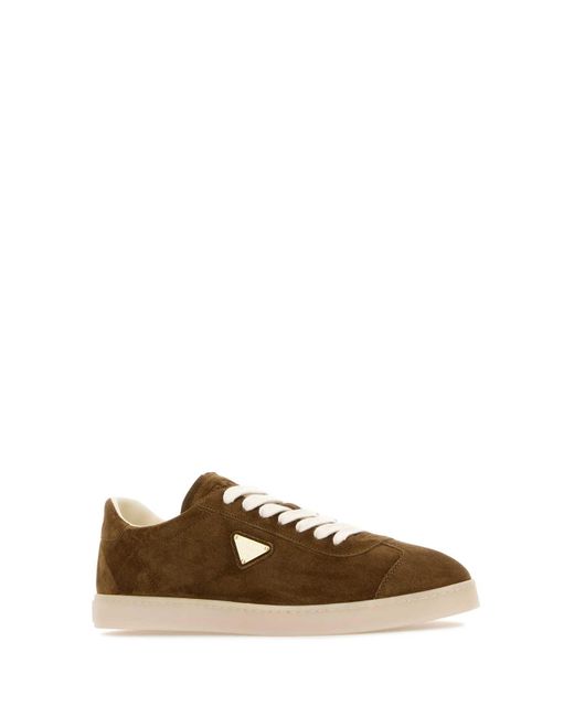 Prada Brown 'Lane' Sneakers for men