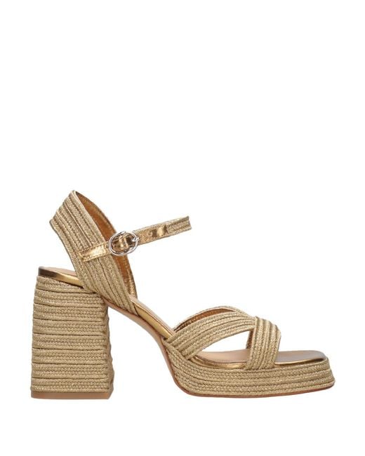 Castaner Metallic Sandals