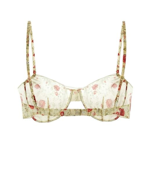 Prada Multicolor Printed Nylonette Crop-Top