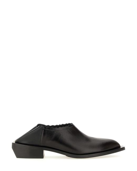Moschino Black Cuban Heel Shootie For