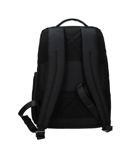 Piquadro Black Backpacks And Pouches Fabric