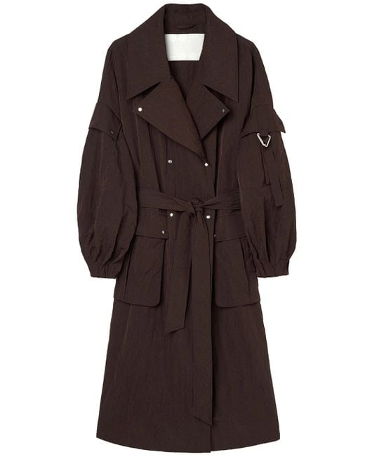 OOF WEAR Brown Trench Coat Lungo