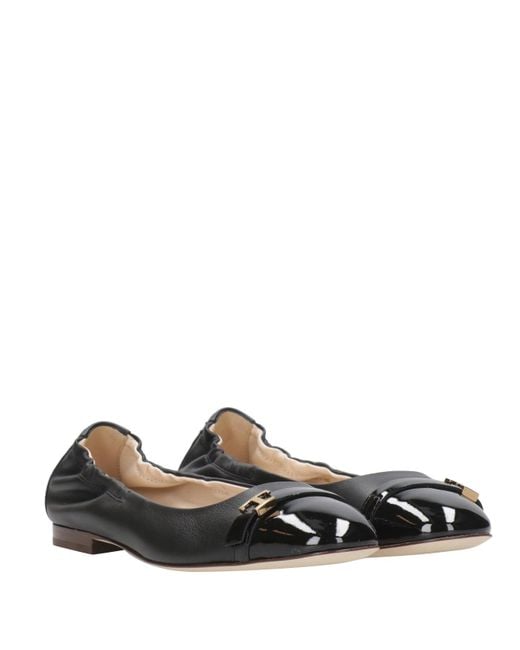 Tod's Black Flat Shoes