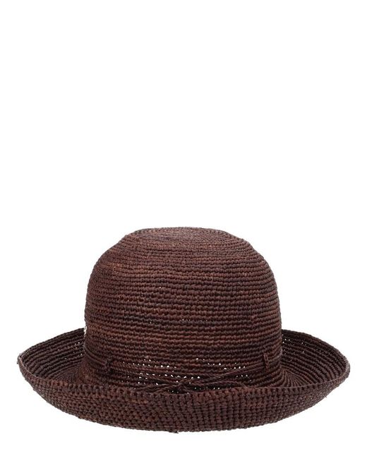 Helen Kaminski Brown Raffia Hat