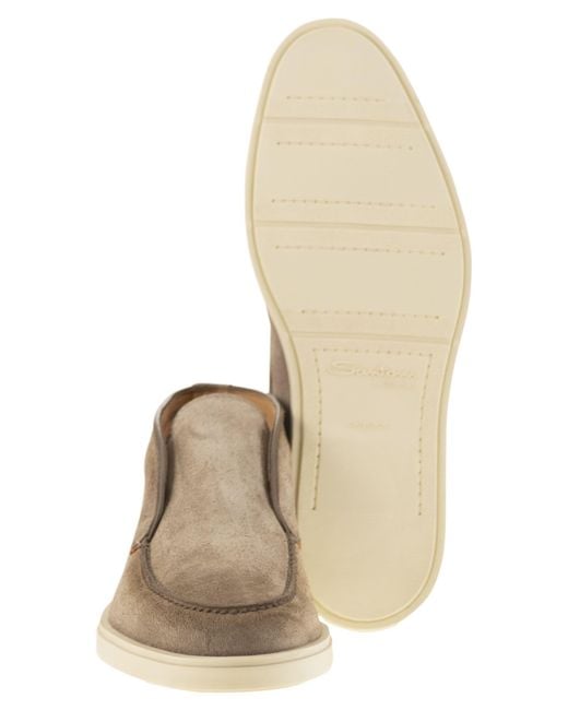 Santoni Wildleder -Wüstenstiefel in Brown für Herren