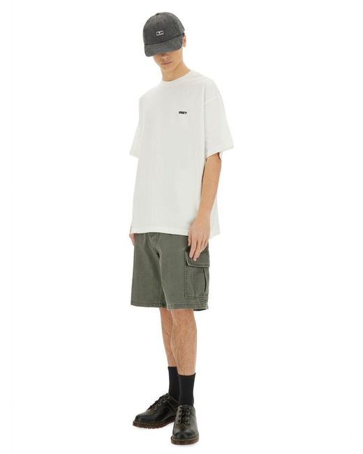 Obey White Icon Face Tshirt for men