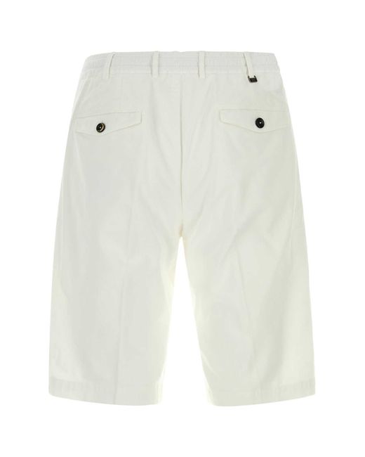 PT Torino White Bermuda for men