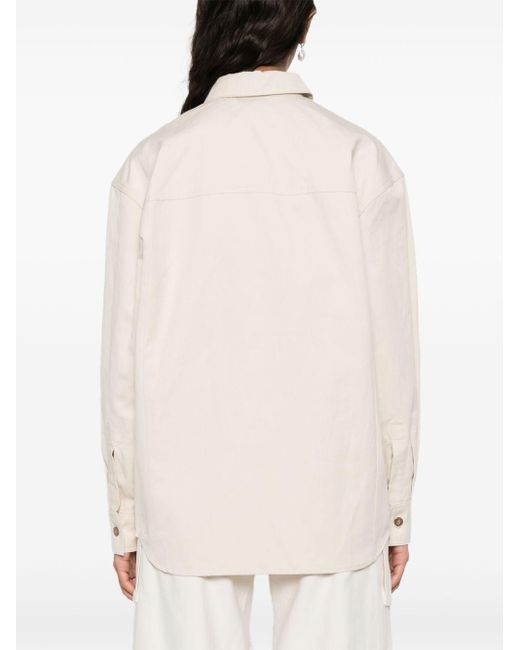 IRO White Nolani Baumwoll -T -Shirt
