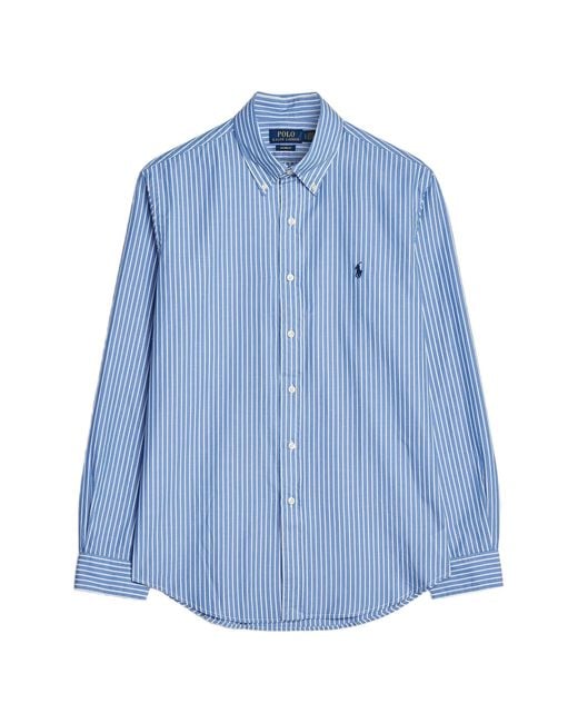Polo Ralph Lauren Blue Long Sleeves Sport Stripes Shirt