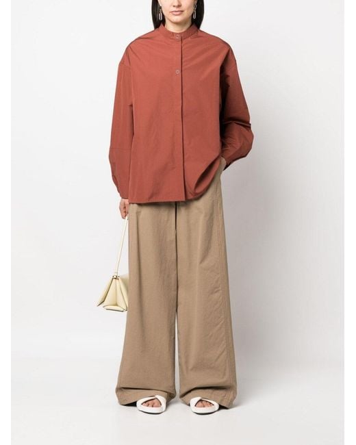 Studio Nicholson Red Oversized Shirt
