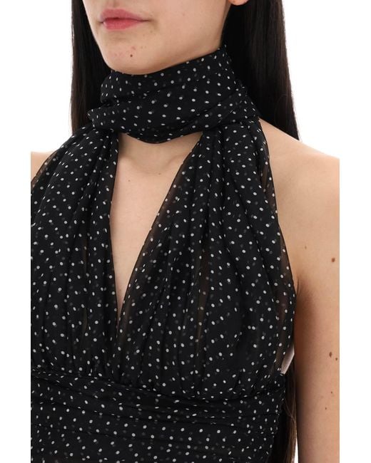 Murffon Top avec écharpe accessoire Dolce & Gabbana en coloris Black