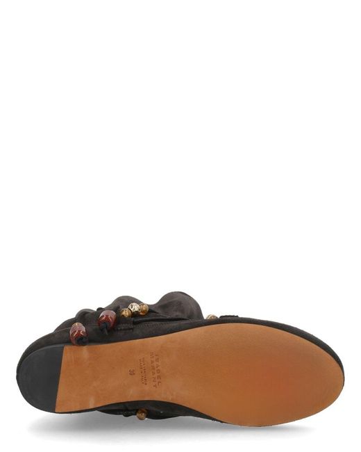 Isabel Marant Black Solid Letiz Boots
