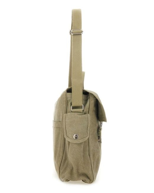 A.P.C. Metallic Shoulder Bag With Logo for men