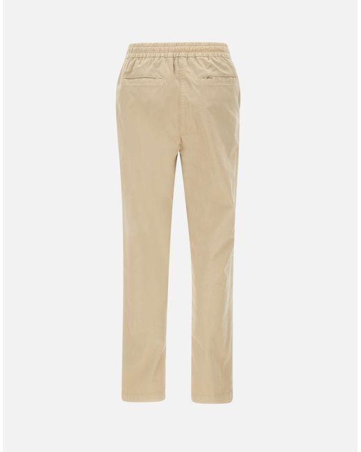 Eletenta pantalones de algodón elásticos de beige Eleventy de color Natural