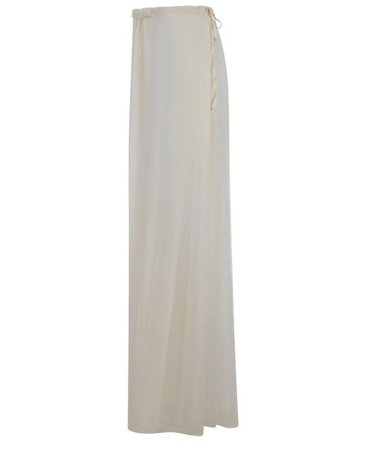 Pantalon de philosophie en tulle. PHILOSOPHY BY LORENZO SERAFINI en coloris White