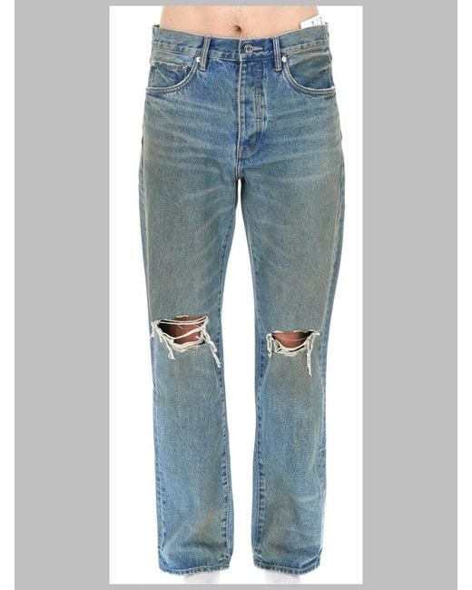 Purple Brand Blue Elevated Denim Mini Jeans