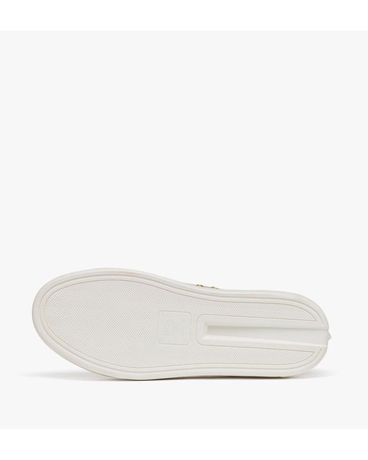 MCM Natural Skyward Platform Sneakers In Lauretos