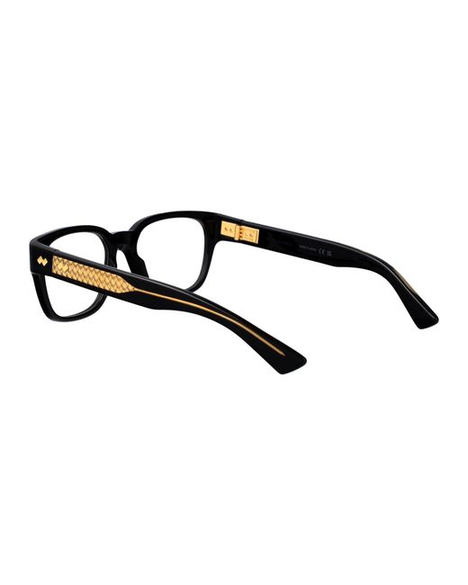 Bottega Veneta Black Transparent Recycled Acetate Glasses