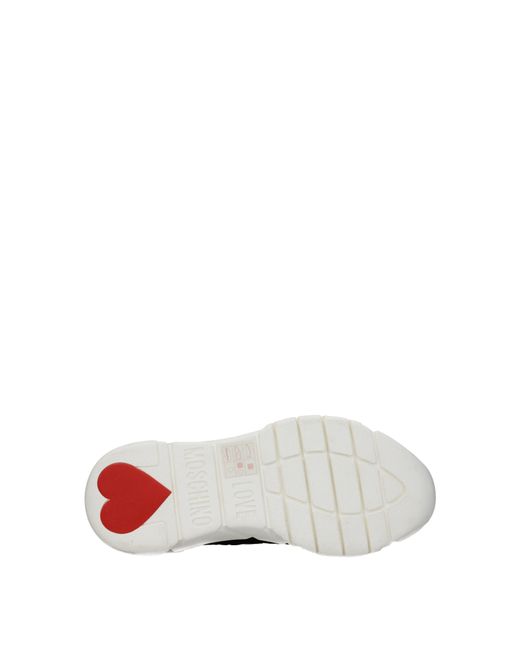 Love Moschino Black Sneakers Donna Tessuto Nero