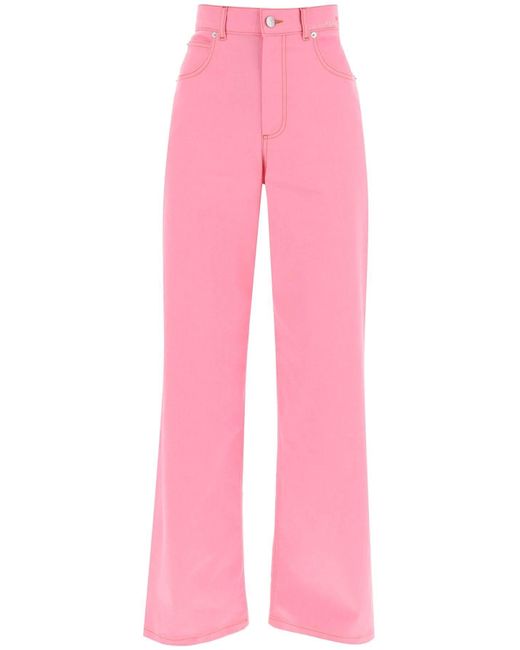 Jeans In Denim Leggero di Marni in Pink