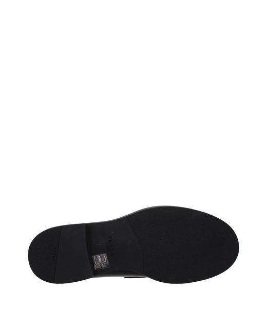 Prada Black Leather Loafers