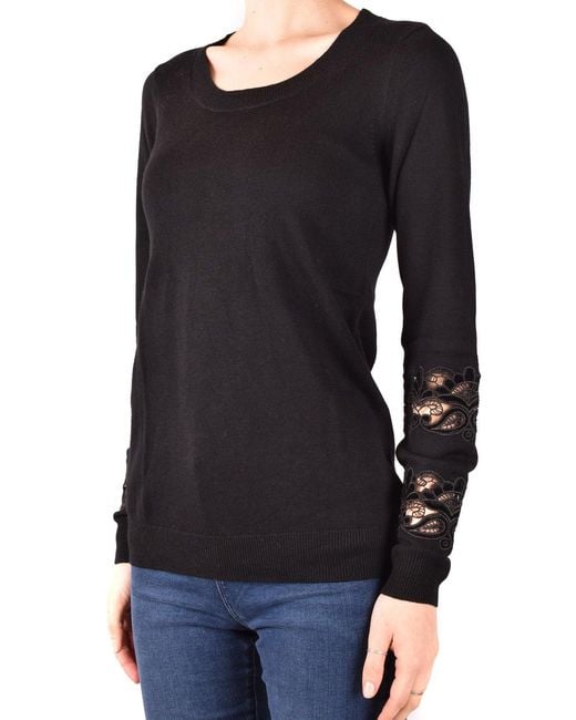 Michael Kors Black Round Neck Long Sleeve Knitwear