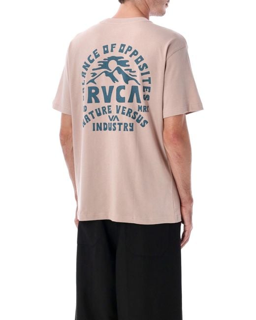 RVCA Pink Ridge Relaxed Organic Cotton T-Shirt for men